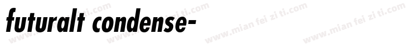 futuralt condense字体转换